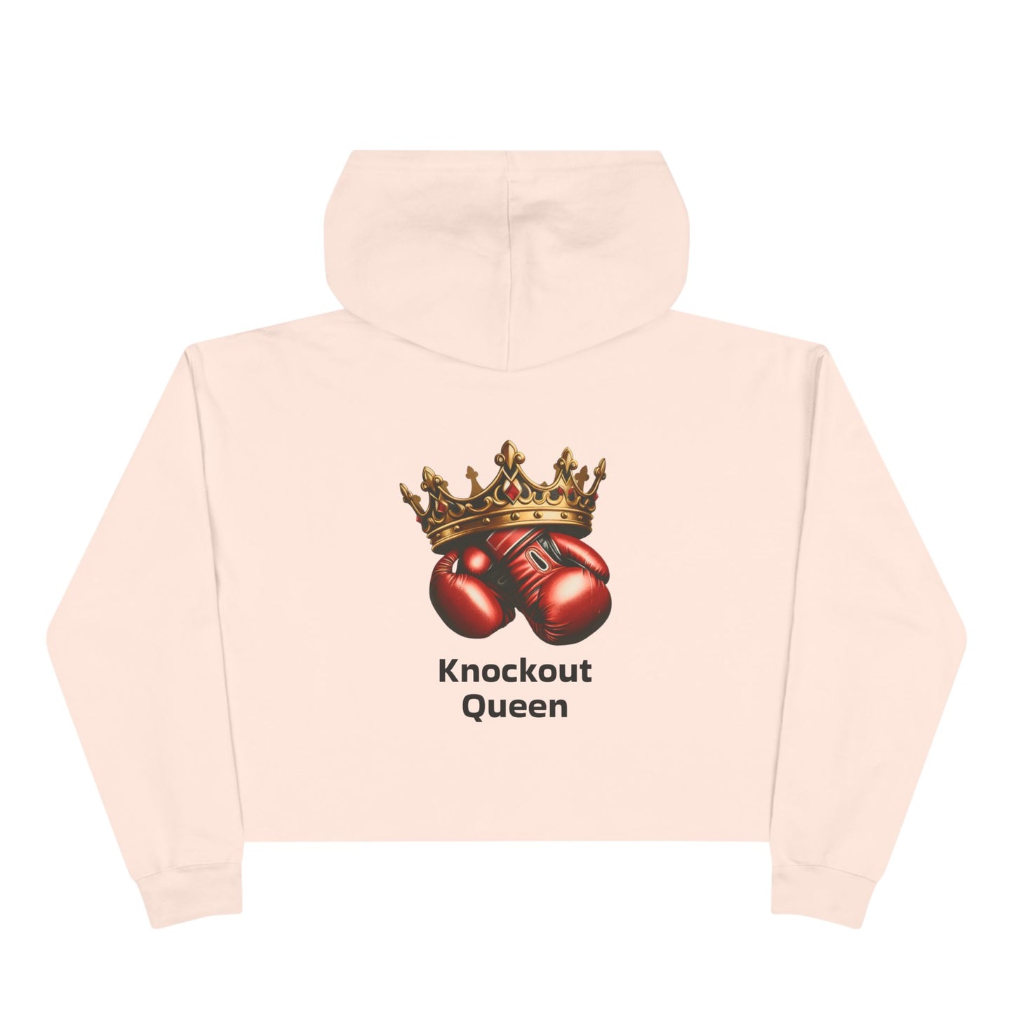 Knockout Queen Fight Channel Crop Hoodie