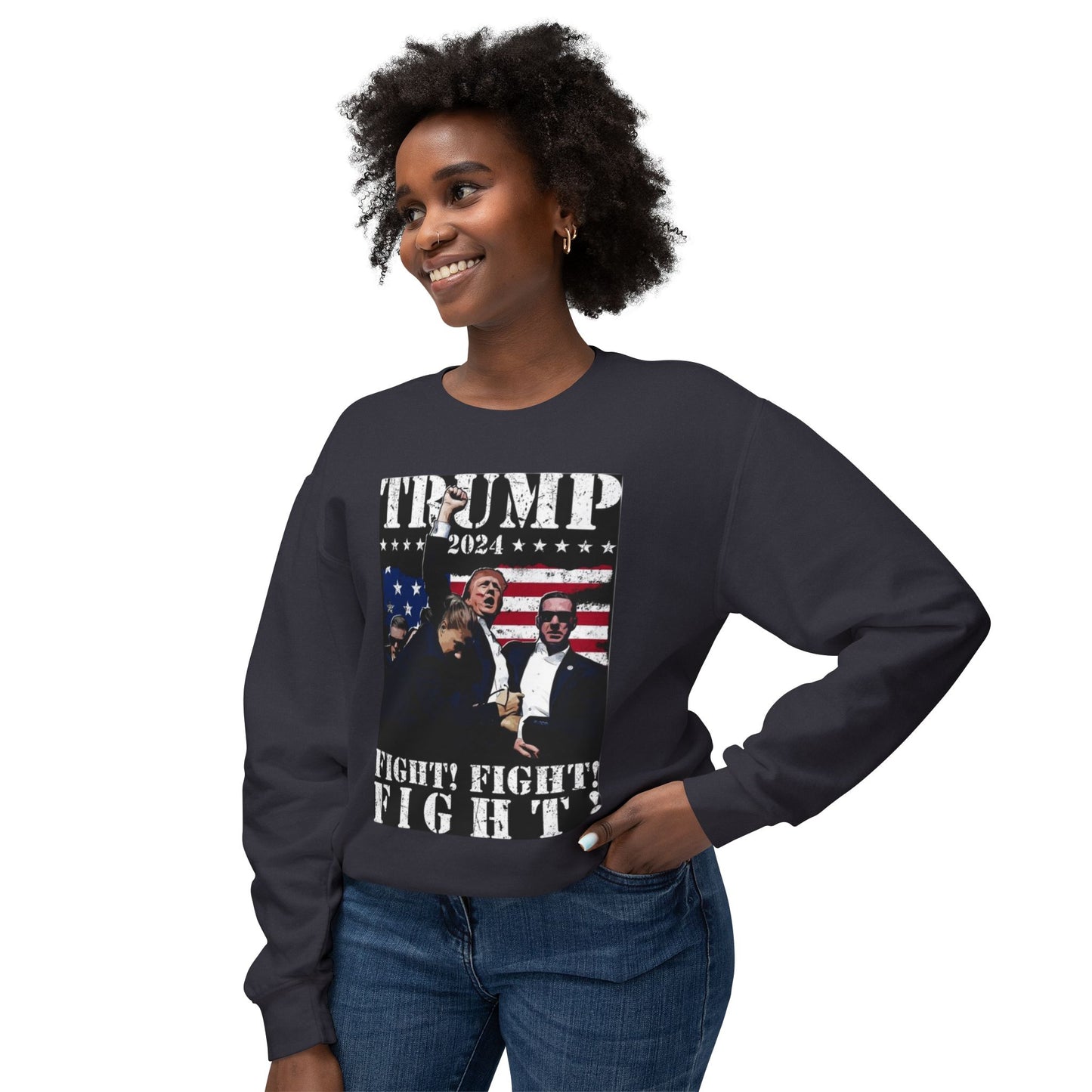 Donald Trump Unisex Lightweight Crewneck Sweatshirt