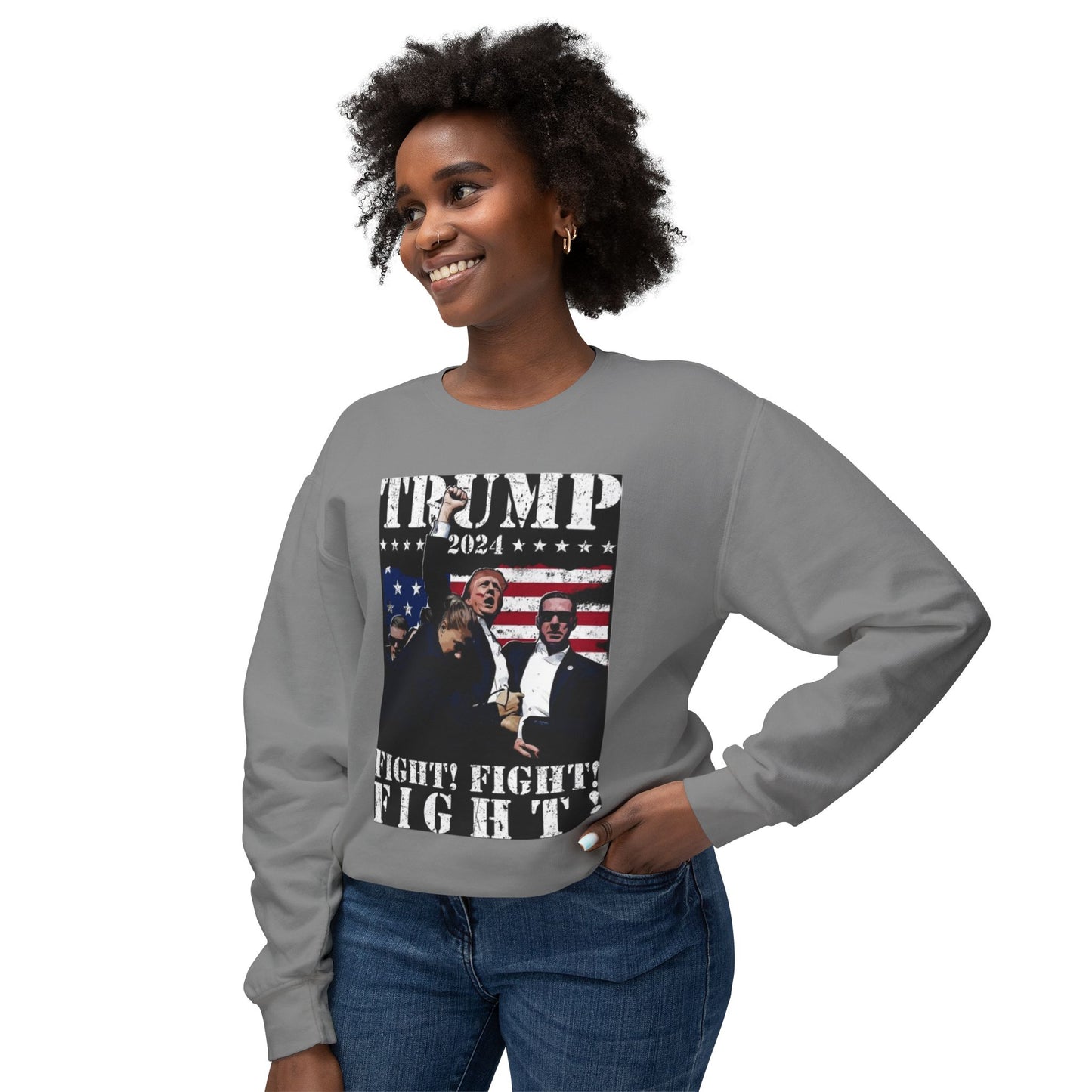 Donald Trump Unisex Lightweight Crewneck Sweatshirt