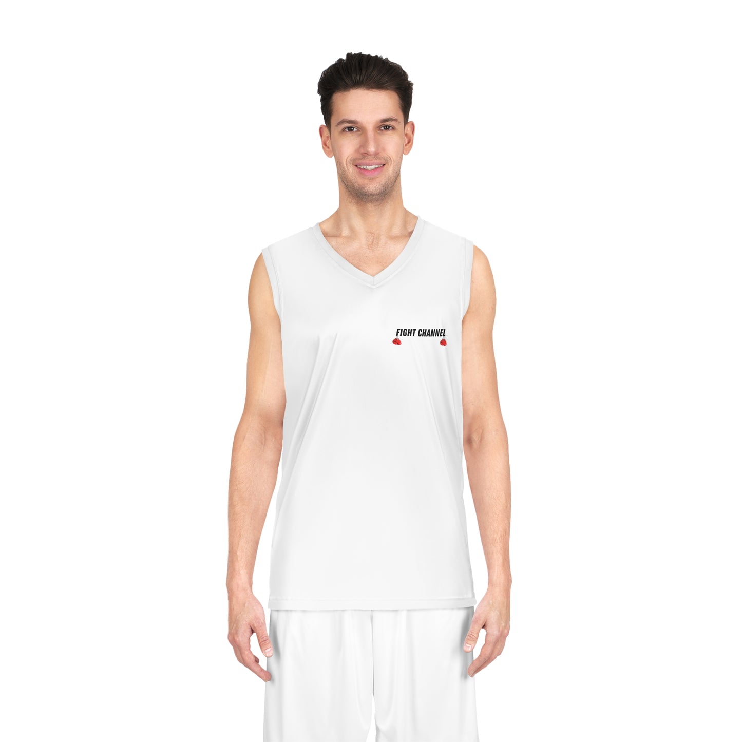 Fight Channel Basketball Jersey (AOP)