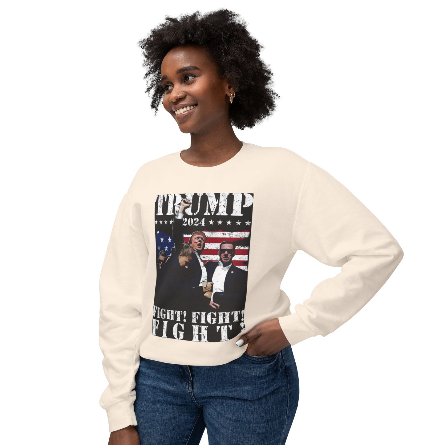 Donald Trump Unisex Lightweight Crewneck Sweatshirt