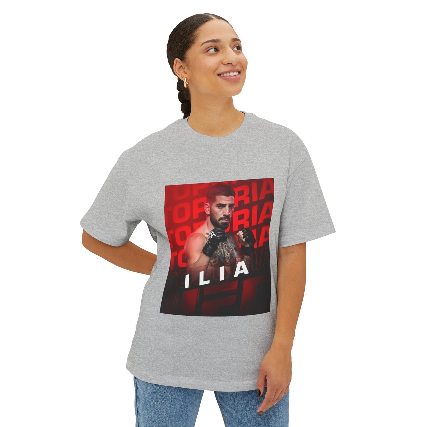 Ilia Topuria Unisex Oversized Boxy Tee