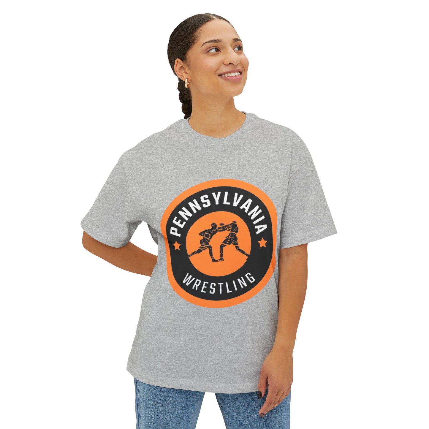 Pennsylvania Wrestling Unisex Oversized Boxy Tee