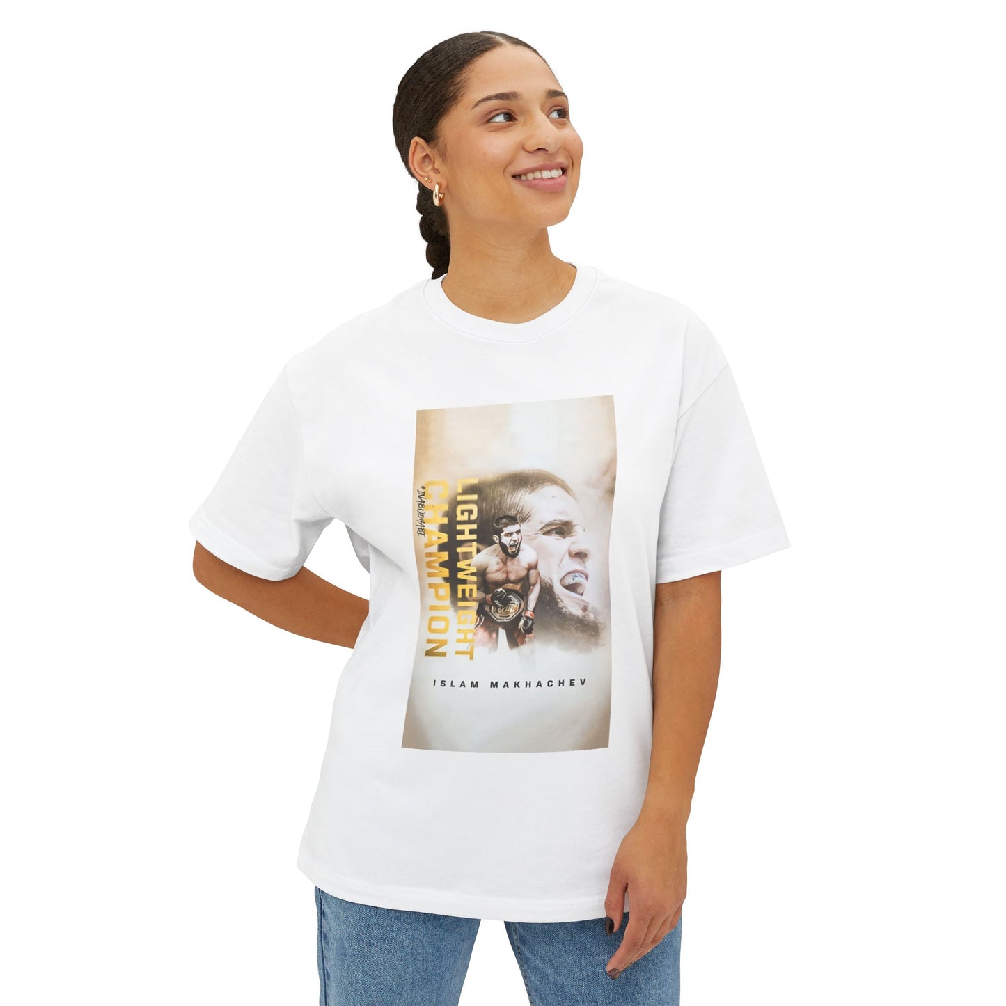 Islam Makhachev Unisex Oversized Boxy Tee