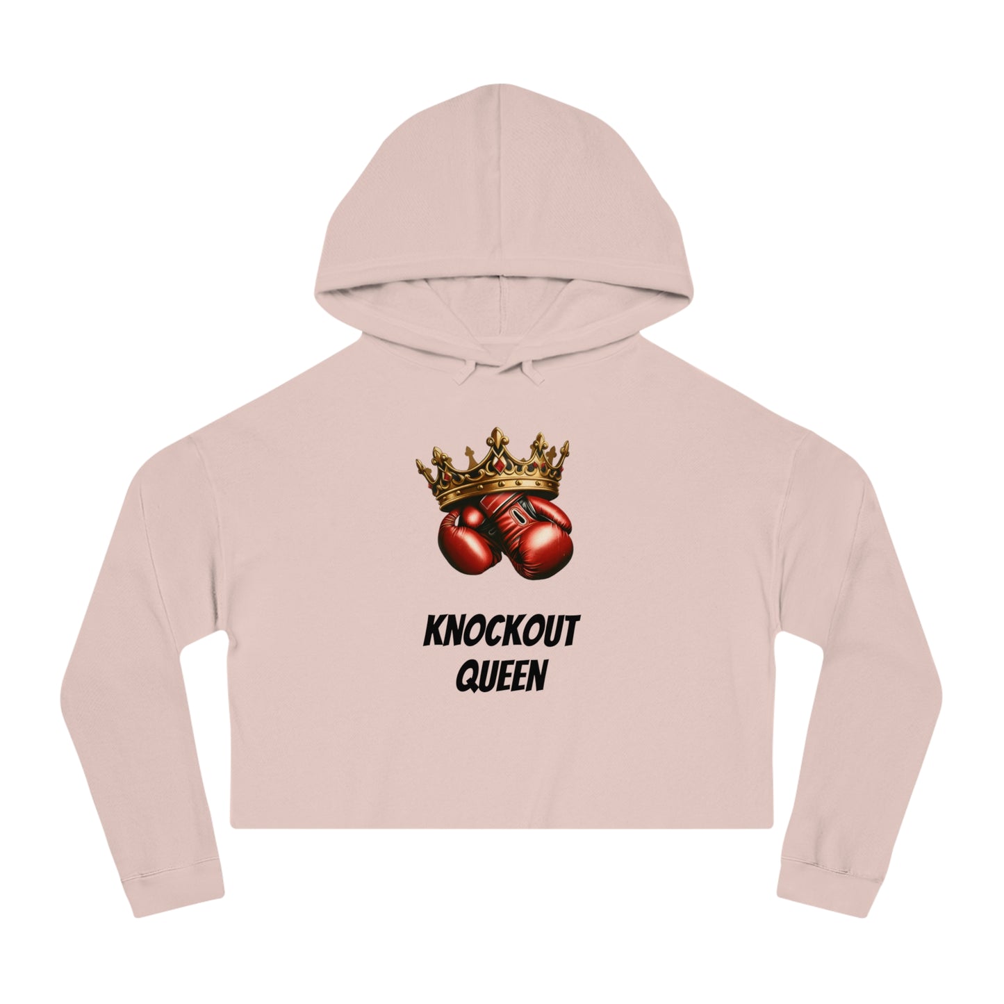 Knockout Queen Women’s Cropped Hooded Sweatshirt