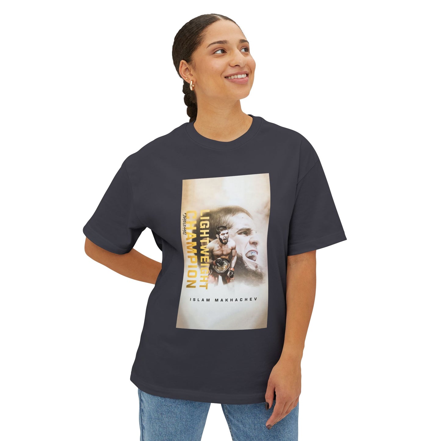 Islam Makhachev Unisex Oversized Boxy Tee