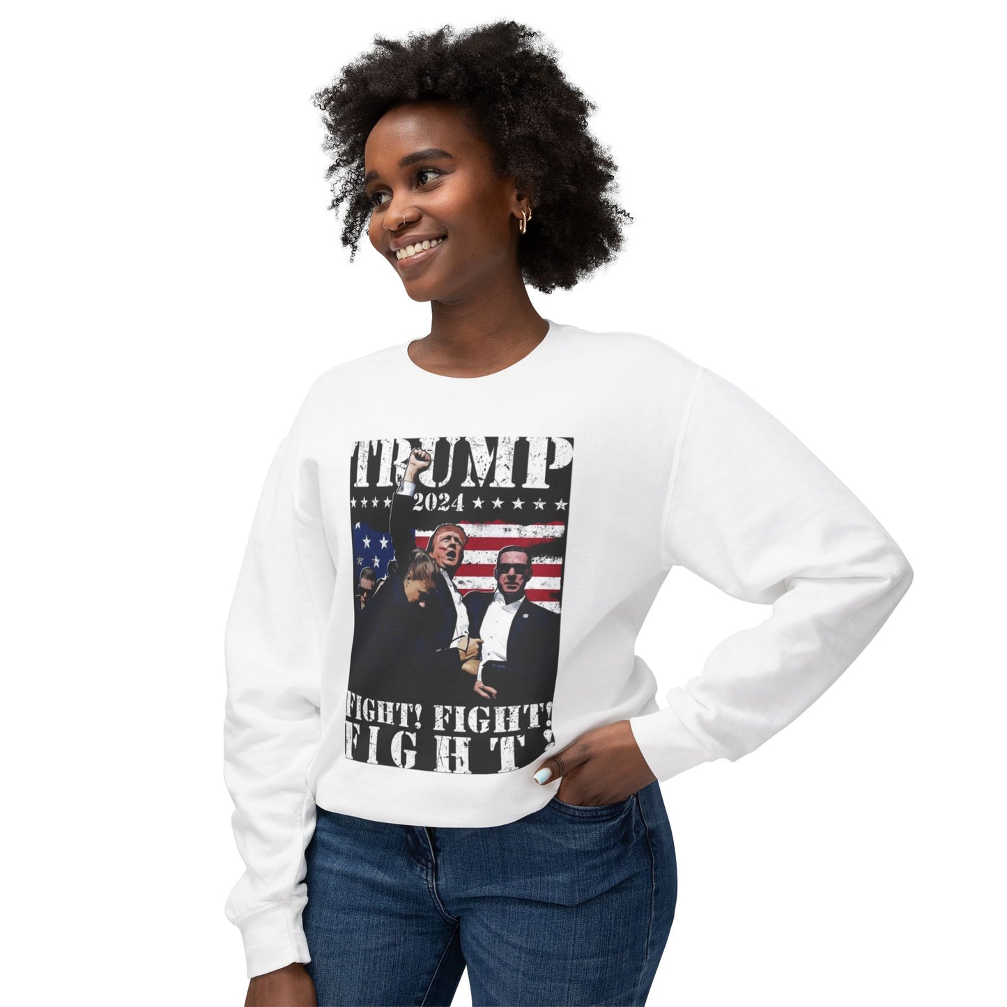 Donald Trump Unisex Lightweight Crewneck Sweatshirt