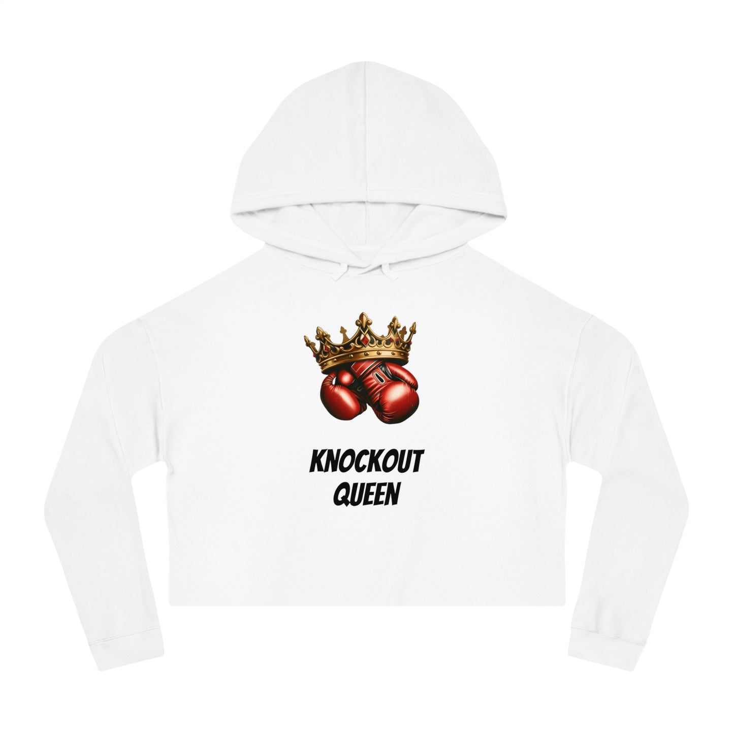 Knockout Queen Women’s Cropped Hooded Sweatshirt