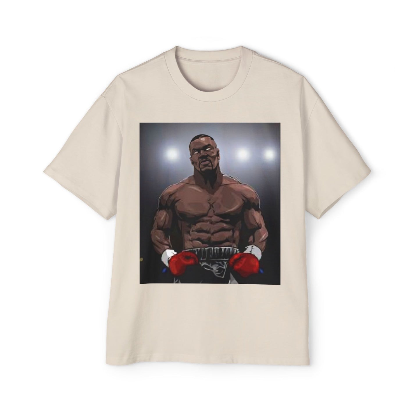 Mike Tyson Fight Channel Men's Heavy Oversized Tee