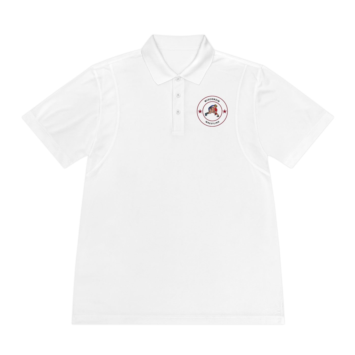 Wisconsin Wrestling Men's Sport Polo Shirt