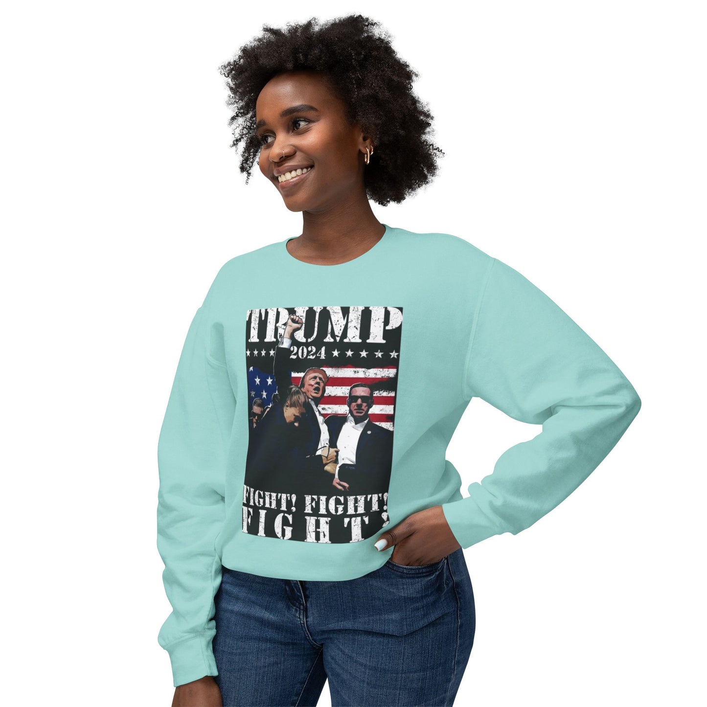 Donald Trump Unisex Lightweight Crewneck Sweatshirt