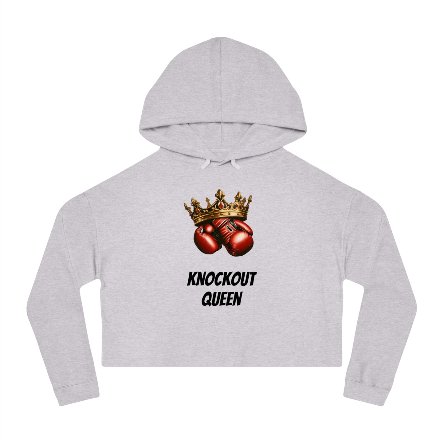 Knockout Queen Women’s Cropped Hooded Sweatshirt