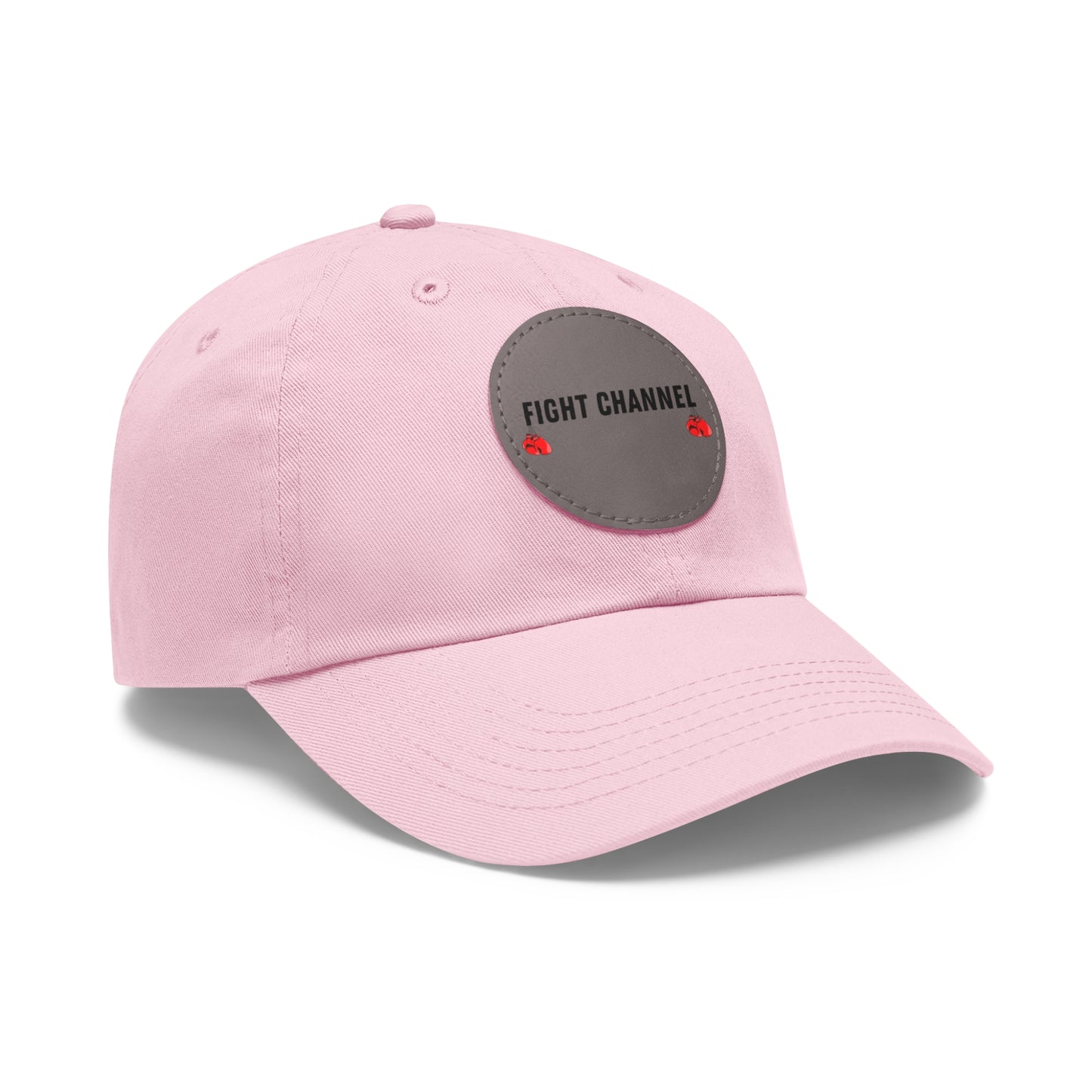 Fight Channel Dad Hat with Leather Patch (Round)