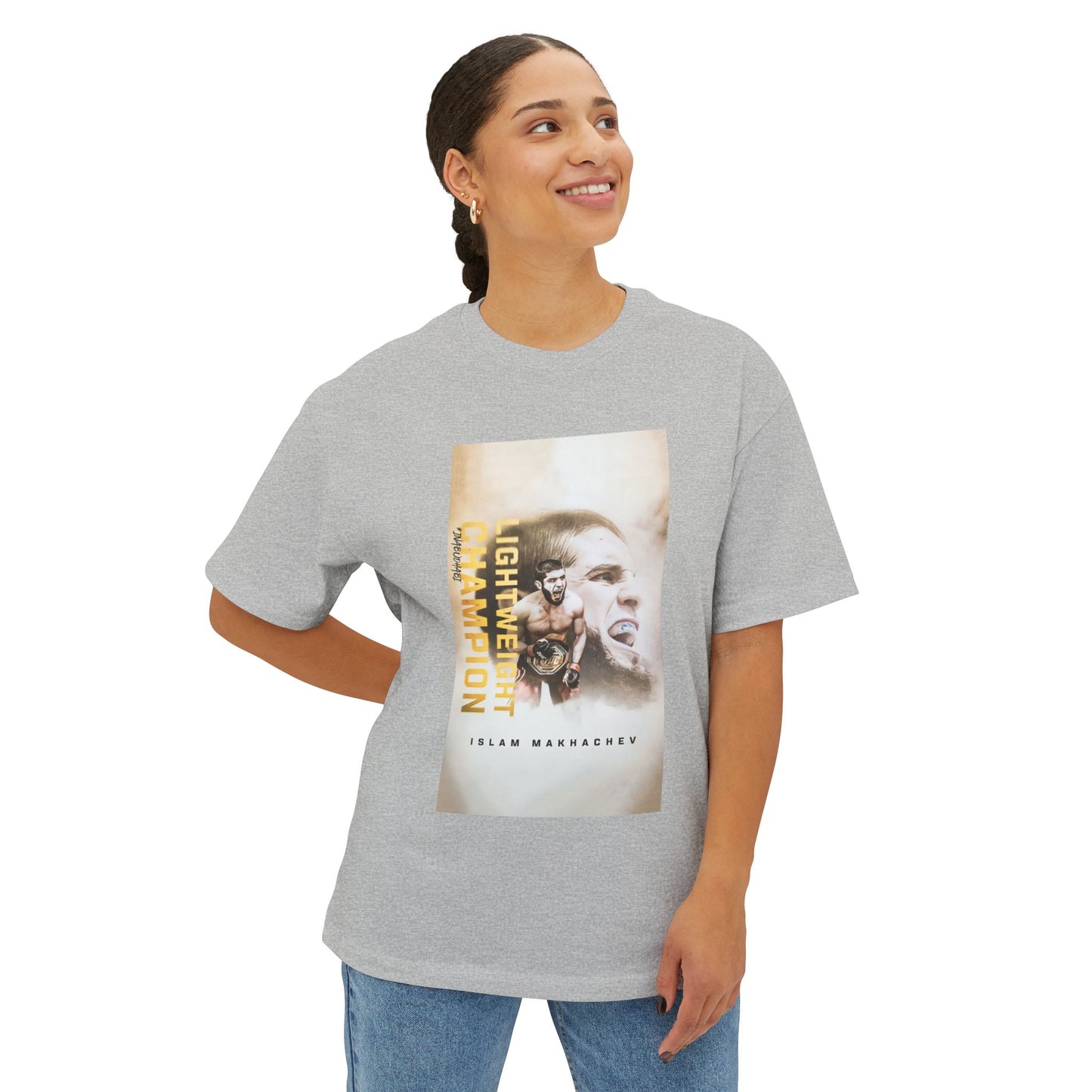 Islam Makhachev Unisex Oversized Boxy Tee