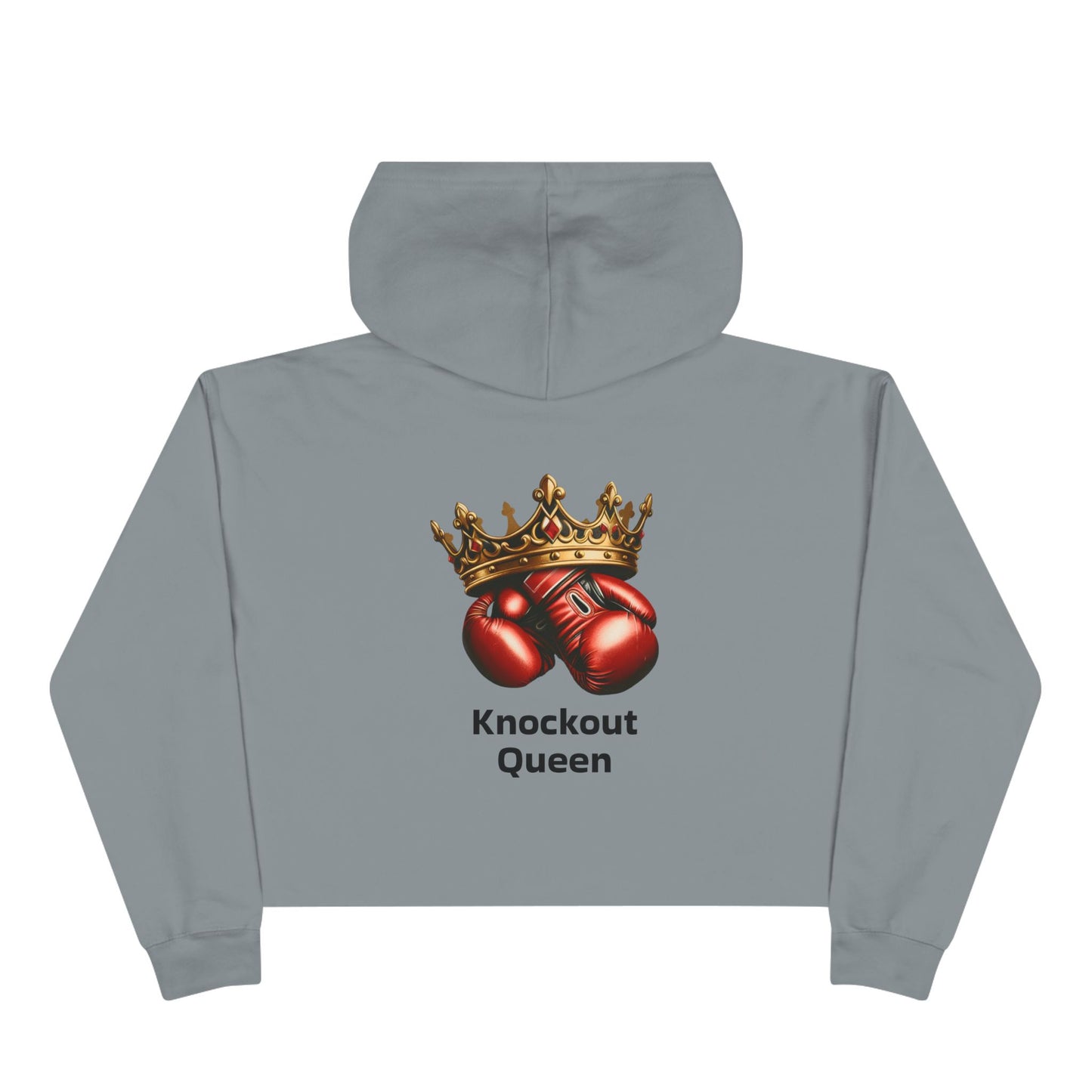 Knockout Queen Fight Channel Crop Hoodie