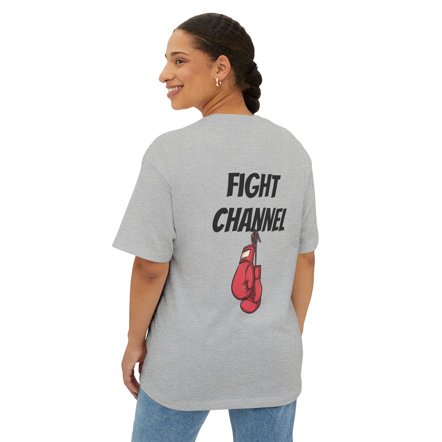 Iowa Wrestling Fight Channel Unisex Oversized Boxy Tee