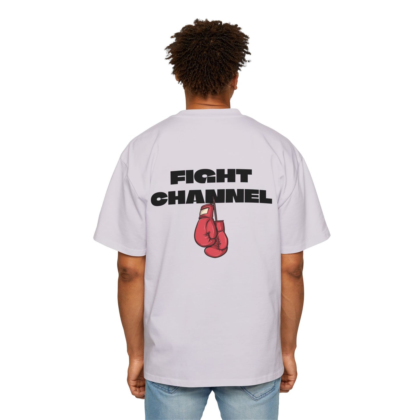 FIGHT CHANNEL Men's Heavy Oversized Tee