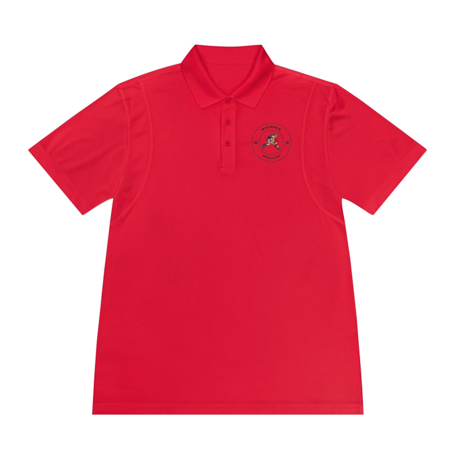 Wisconsin Wrestling Men's Sport Polo Shirt