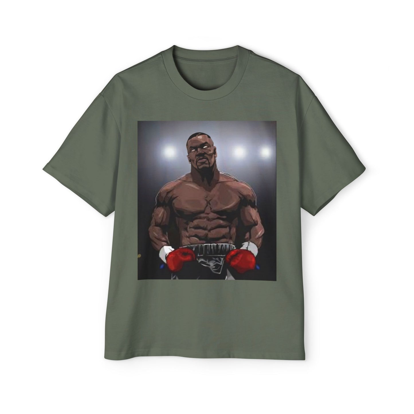 Mike Tyson Fight Channel Men's Heavy Oversized Tee