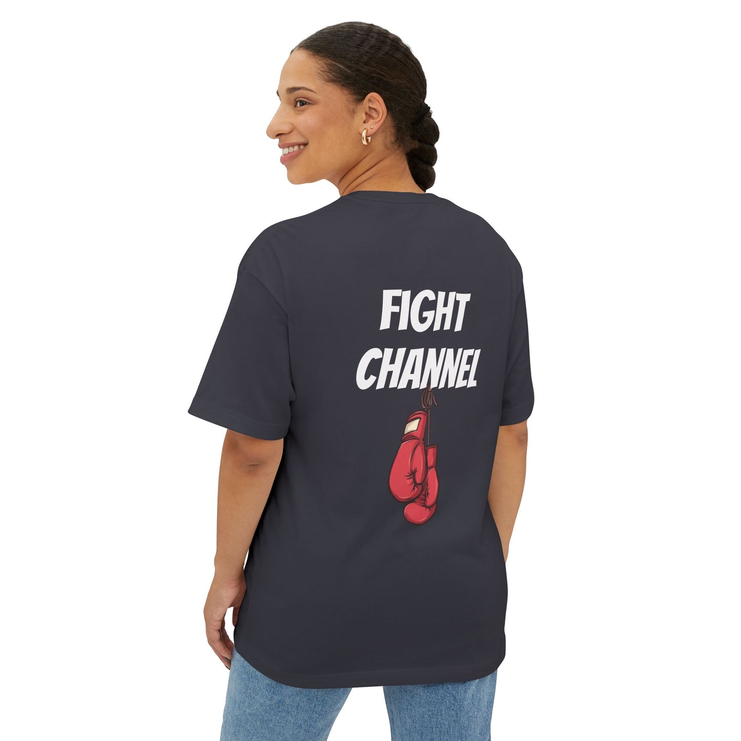 Iowa Wrestling Fight Channel Unisex Oversized Boxy Tee