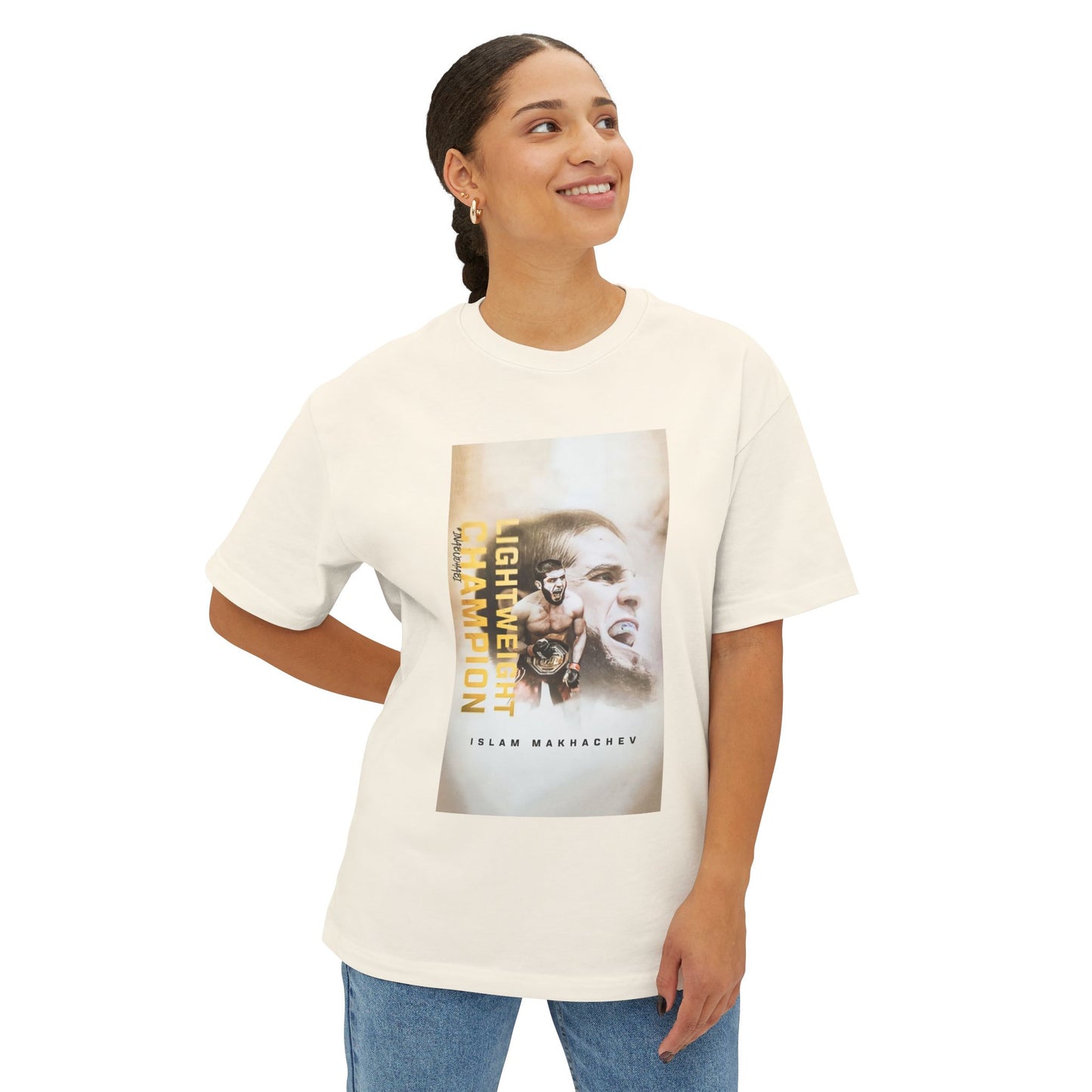 Islam Makhachev Unisex Oversized Boxy Tee