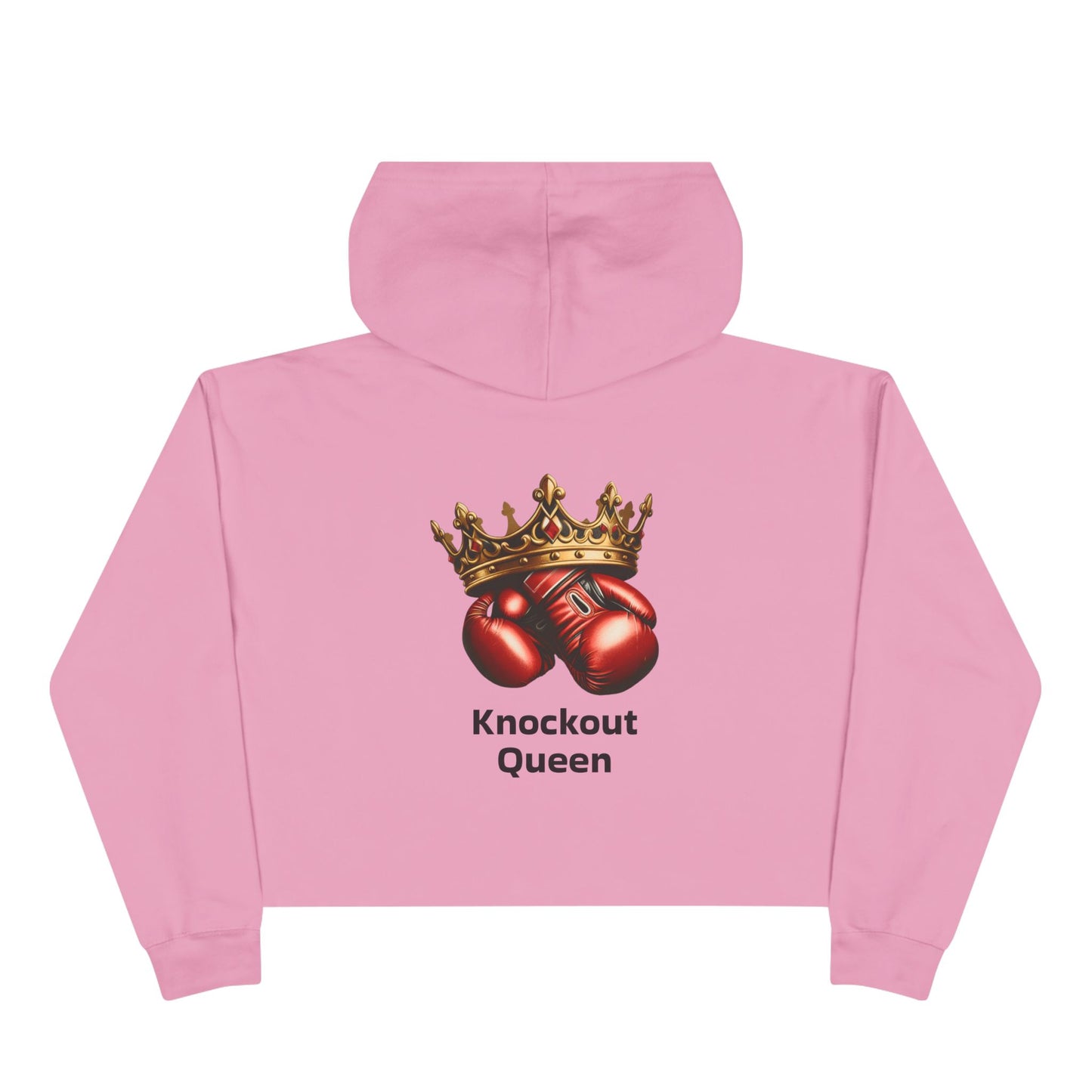 Knockout Queen Fight Channel Crop Hoodie