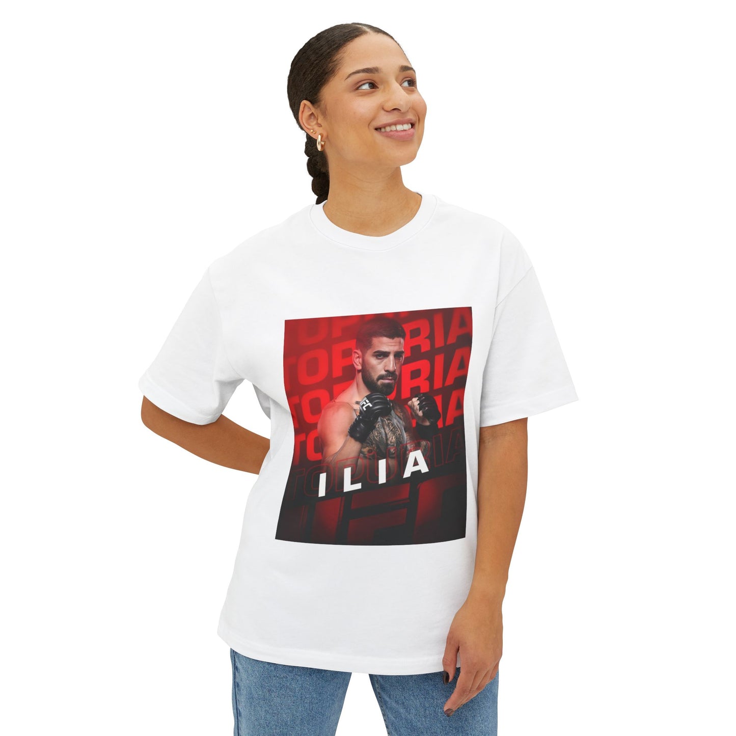 Ilia Topuria Unisex Oversized Boxy Tee