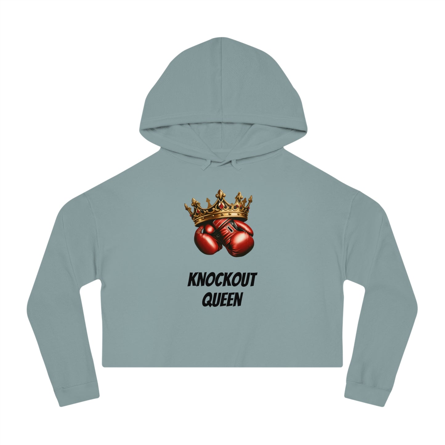 Knockout Queen Women’s Cropped Hooded Sweatshirt