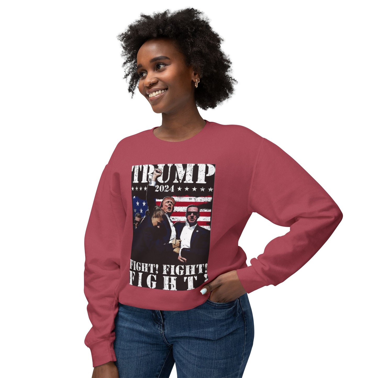 Donald Trump Unisex Lightweight Crewneck Sweatshirt