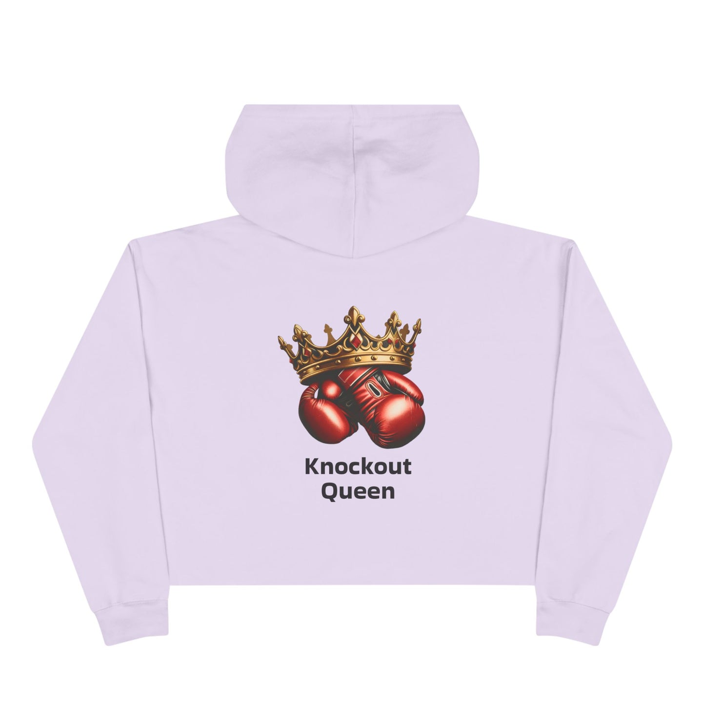 Knockout Queen Fight Channel Crop Hoodie