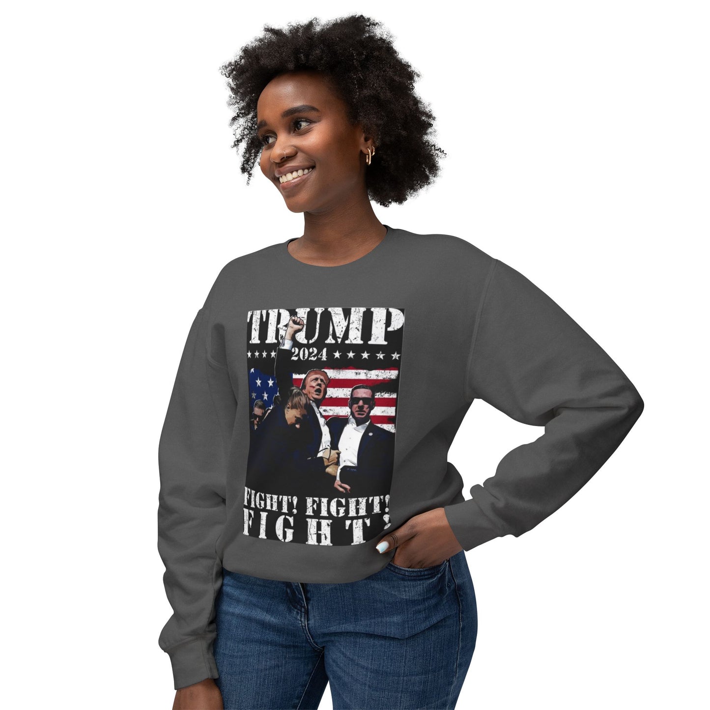 Donald Trump Unisex Lightweight Crewneck Sweatshirt