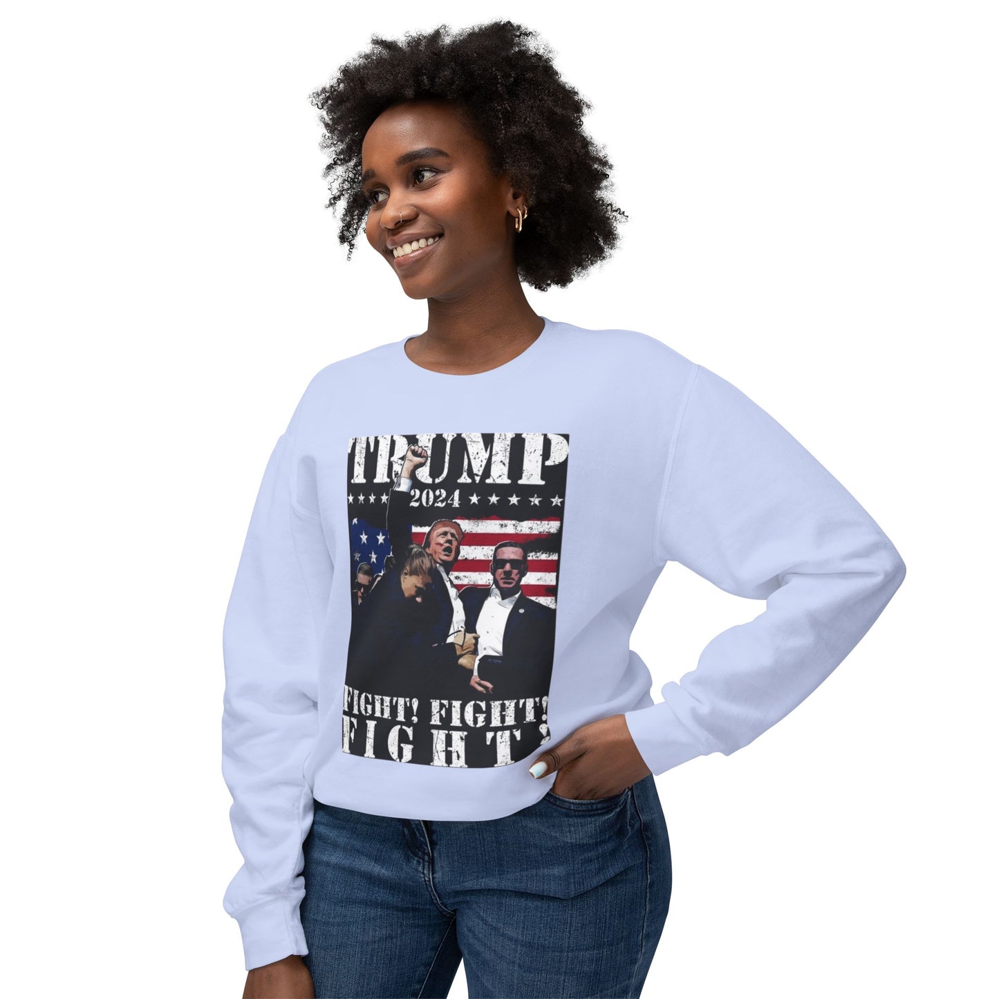 Donald Trump Unisex Lightweight Crewneck Sweatshirt